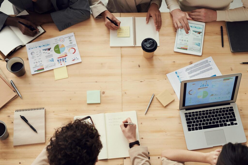représentation du travail d'une agence web