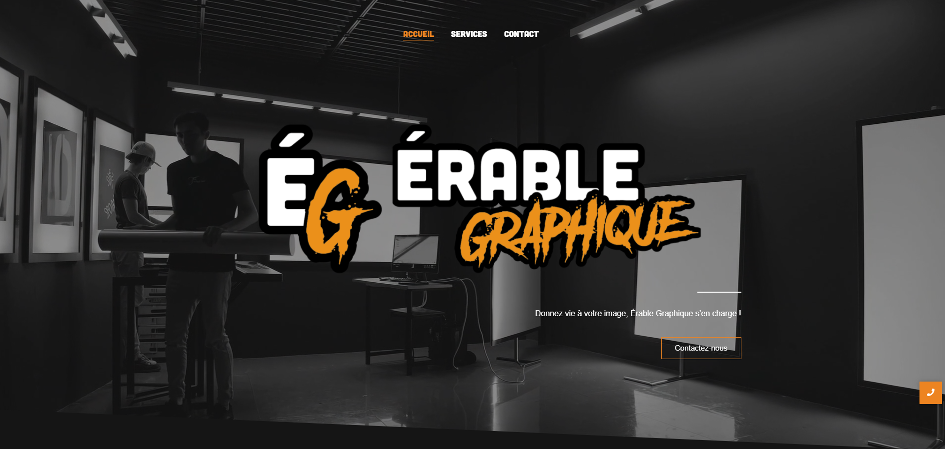 Example of a website