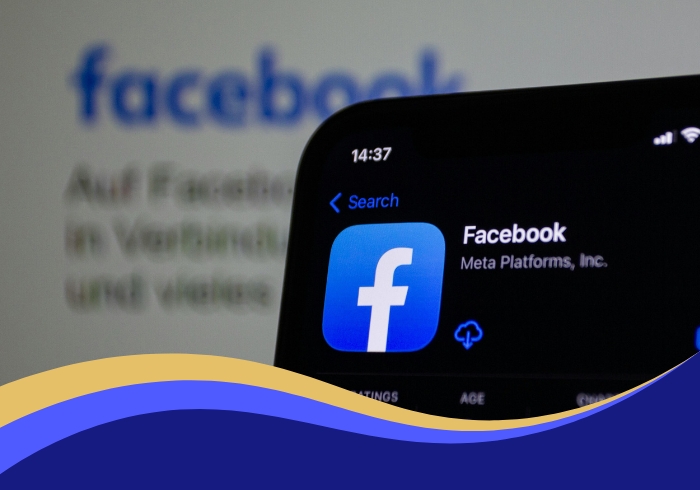 Agence meta ads - Application facebook dans l'app store - sur un téléphone mobile